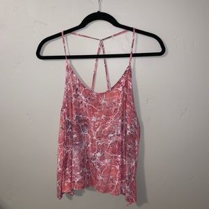 Strappy back tank top